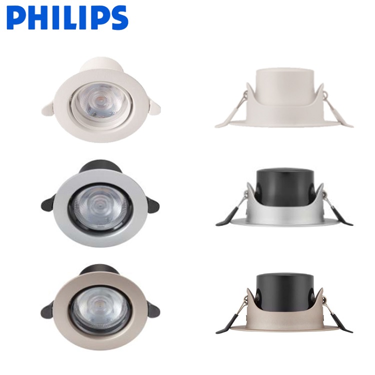 Philips Colorful Downlight 3W/4.5W/6.5W/10W/12W White/Golden/Slivery